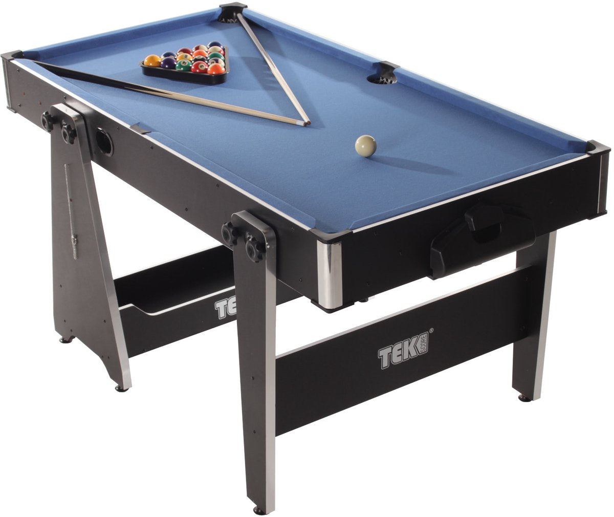 Strength- Opklapbare 5Ft Multi Game tafel - pooltafel - Airhockey