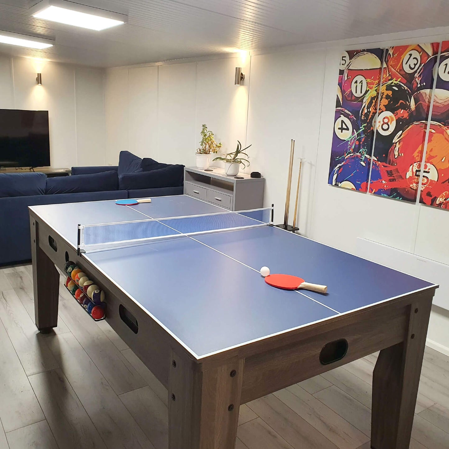 Pureline Multi Game tafel - pooltafel - airhockey - tafeltennis - eettafel 6ft