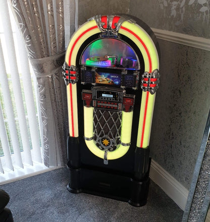 Pureline 105cm Retro Jukebox - CD speler - Bluetooth - FM radio