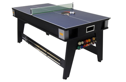 Strikeworth 6ft Multi Games Tafel - 3-in-1 - Pooltafel, Airhockey tafel & Tafeltennistafel - speel biljart, pingpong en Airhockey in 1