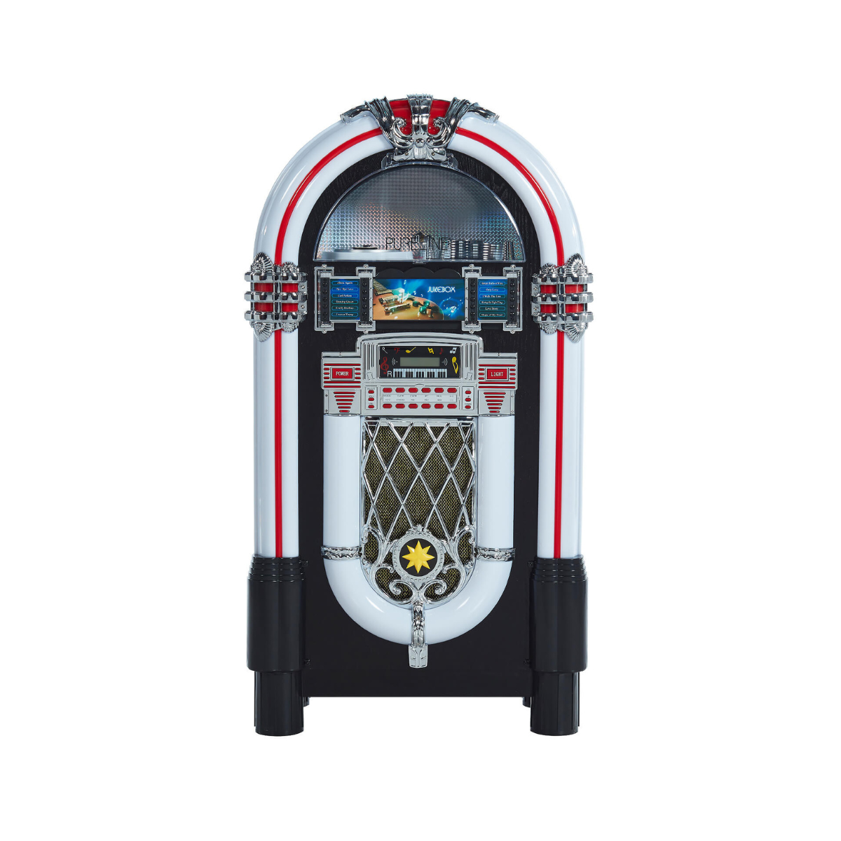 Pureline 105cm Retro Jukebox - CD speler - Bluetooth - FM radio