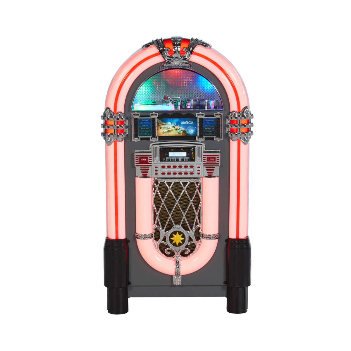 Pureline 105cm Retro Jukebox - CD speler - Bluetooth - FM radio