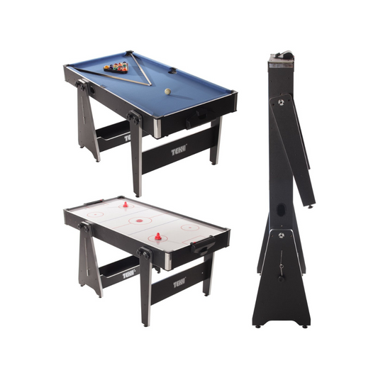 Strength- Opklapbare 5Ft Multi Game tafel - pooltafel - Airhockey