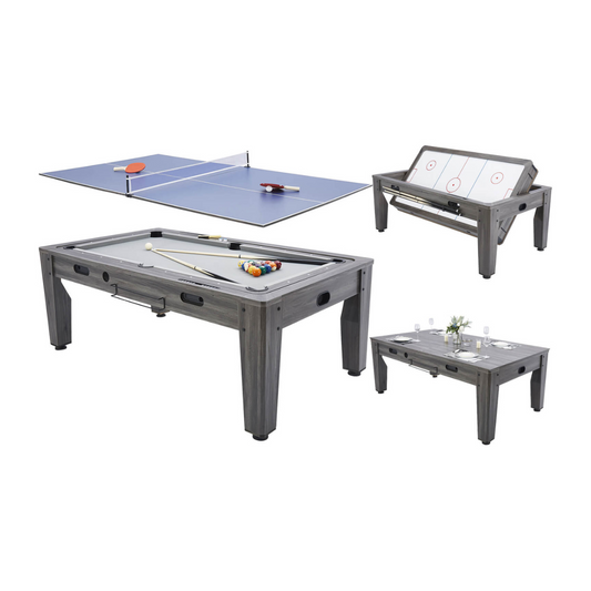 Pureline Multi Game tafel - pooltafel - airhockey - tafeltennis - eettafel 6ft